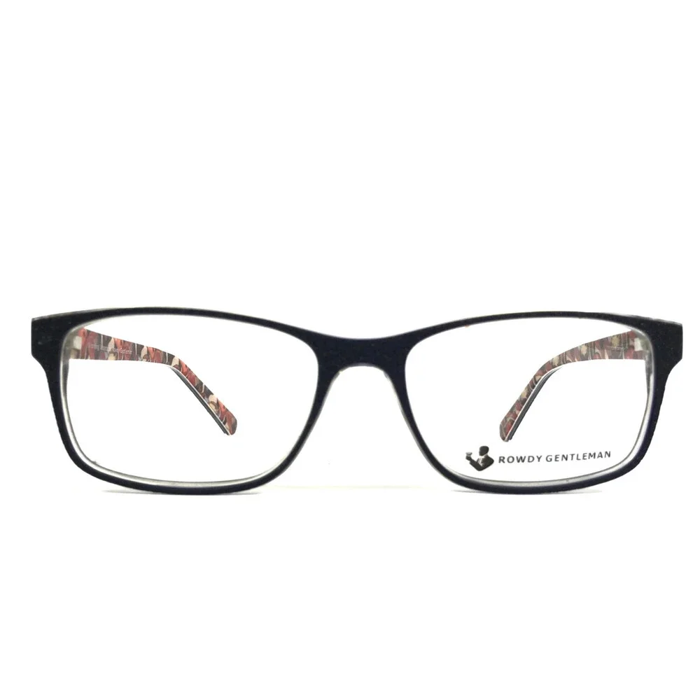 Rowdy Gentleman Eyeglasses Frame Morning Woods 0417 Navy Blue Full Rim 55-17-140